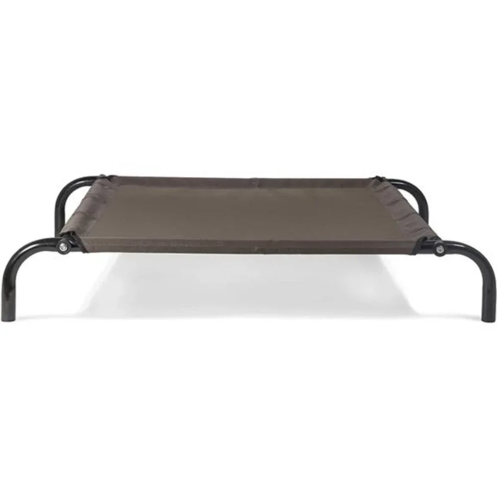 Reinforced & Elevated Cot Dog Bed w/ High-Airflow Cooling - Espresso, Small